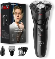 Rasoio Elettrico Uomo 3 in 1 - Rasoio Rotante Impermeabile con Display LED