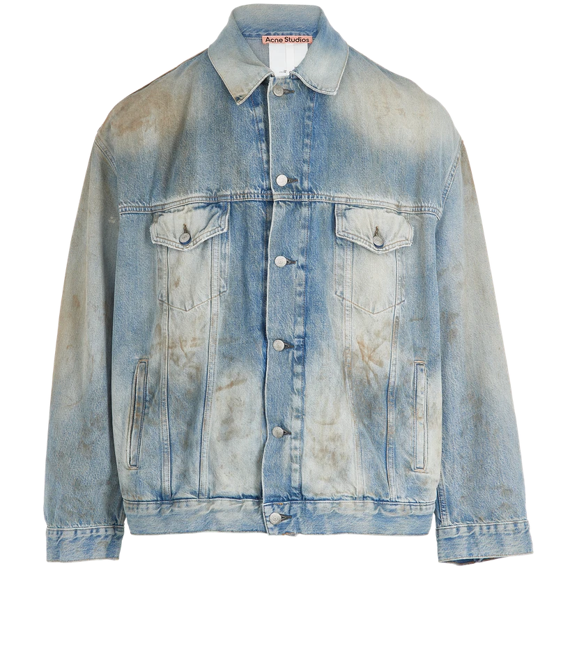 Acne Studios Oversized Jeans Jacket Mens S Blue Denim