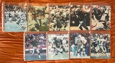 RAIDERS SIGNED AUTO 8X10 PHOTO LOT - BO JACKSON JIM PLUNKET MARCUS ALLEN RAY GUY