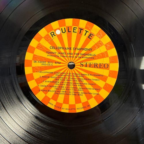 Tommy James & Shondells – Cellophane Symphony Vinyl LP 1969 Roulette SR-42019 - Picture 8 of 9