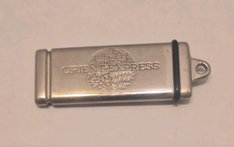 Rare Orient Express Venice Simplon Collectible Keychain Ingot Famous Trains