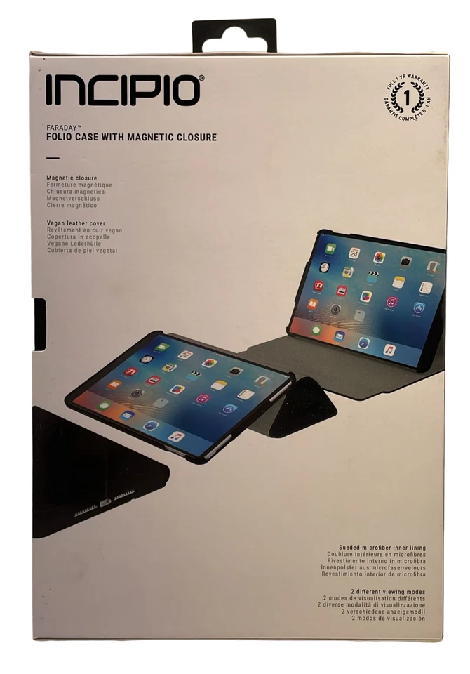 Incipio Faraday Folio Case with Magnetic Closure for iPad, Black - Image 3 of 4