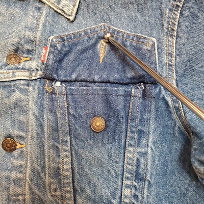 VTG Levi's 70505-0214 Denim Trucker Jacket Made in USA Type 3 Size