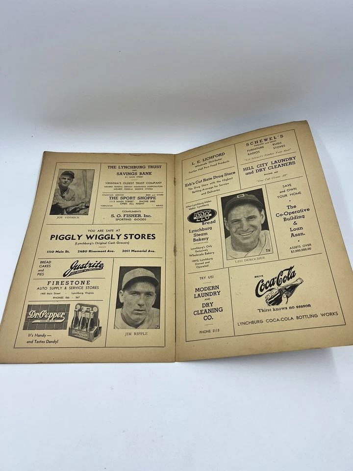 Brooklyn Dodgers Vs NY Yankees 1st  Game In Municipal Stadium Lynchburg VA 1940 - Image 4 of 4