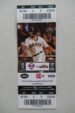 SAN FRANCISCO GIANTS VS PHILLIES 7/12/2015 FULL TICKET ~ ANDREW SUSAC HR