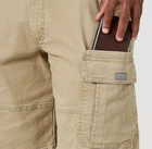 Men's Wrangler Cargo Shorts w/ Stretch Khaki Relaxed Fit Tech Pocket ALL SIZES