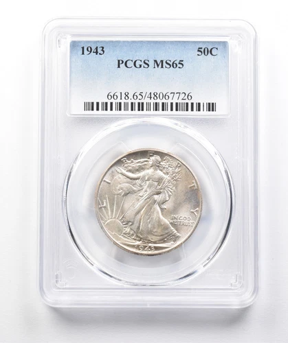 1943 Walking Liberty Half Dollar MS65 PCGS *1186