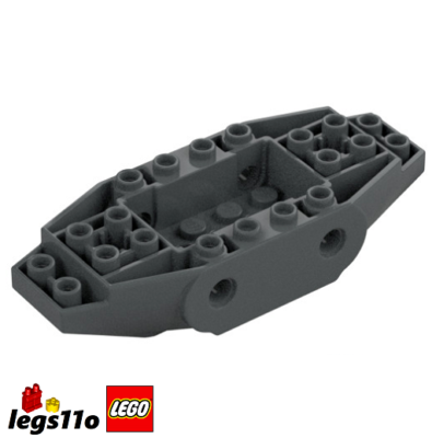 LEGO 65186 - NEW Vehicle Base 4x10x1 2/3 with Pin Holes - Dark