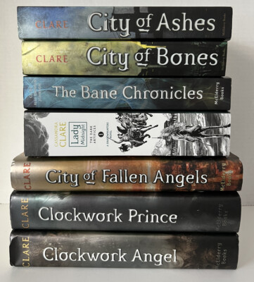 Lot of 7 Mortal Instruments Books Clockwork Prince Bane Lady Cassandra Clare.