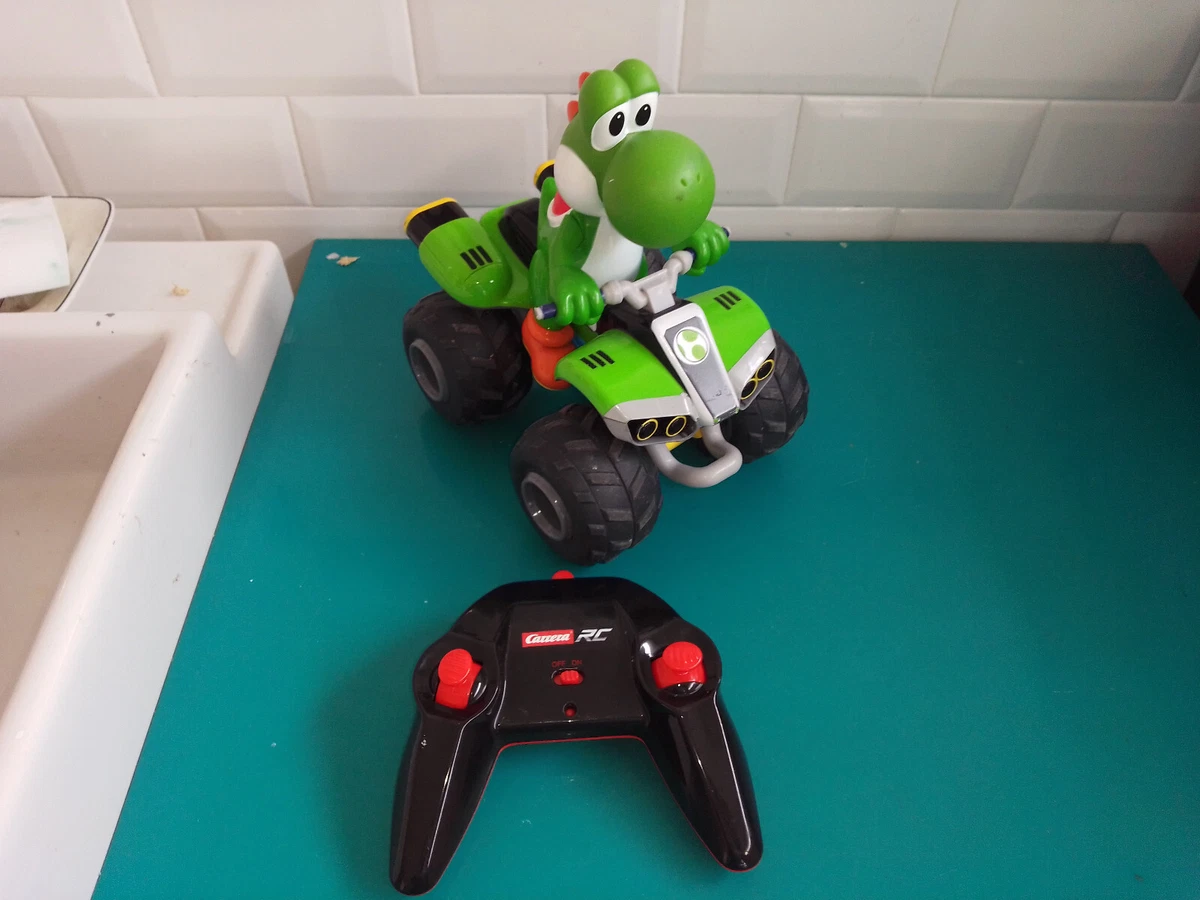 0110232 Figurine Mario kart rc yoshi quad carrera voiture