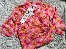 NWT VTG Disney Store Winnie the Pooh Flowered Pajama Pant and Top Set XXS Kids