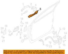 NISSAN OEM 08-15 Rogue Select Front Door Lock Hardware-Handle Base 80611JM01A