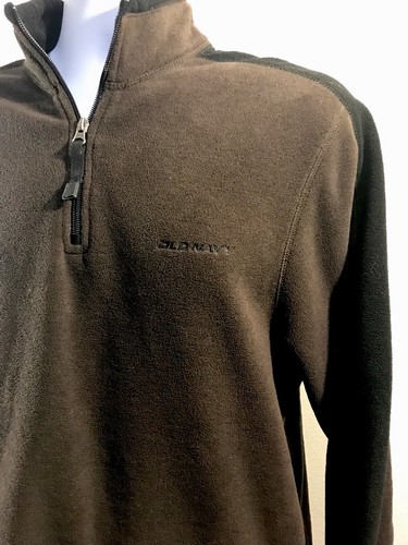mens large old navy fleece medium brown excellent condition c-8