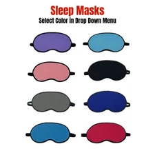 Sleep Eye Mask New Cute Travel Sleeping Blindfold Assorted Colors Men Women