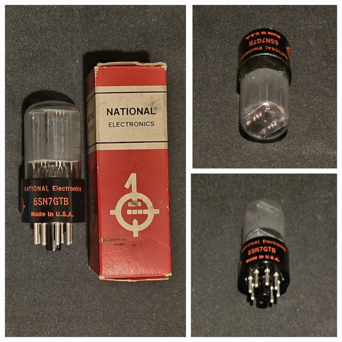 NEC NATIONAL ELECTRONICS CORP 6SN7 GTB TUBE LEGENDARY GRAY NEC NATIONAL ELECTRONICS CORP 6SN7 GTB TUBE LEGENDARY GRAY