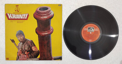 Kranti Bollywood Movie, HMV OST Vinyl 33 1/3 RPM Lp Record Music by Laxmikant
