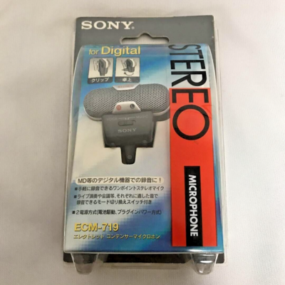 Sony ECM-719 Condenser Microphone Stereo Record Voice Music