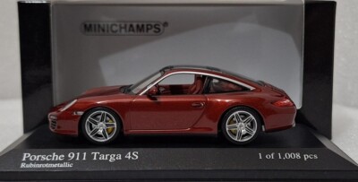 【MINICHAMPS】限定2008台 Porsche 911(997) Porsche 911 997.II Targa 4S 2008 Black 1:43 Minichamps WAP02002518