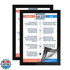 ZHIDIAN Document Sign Holder Pockets with Magnetic Back, Plastic Poster Pictu