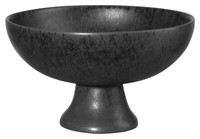 Asa Selection Grande Nero Schale Obstschale Mit Fuß Steingut Schwarz Ø 21 Cm