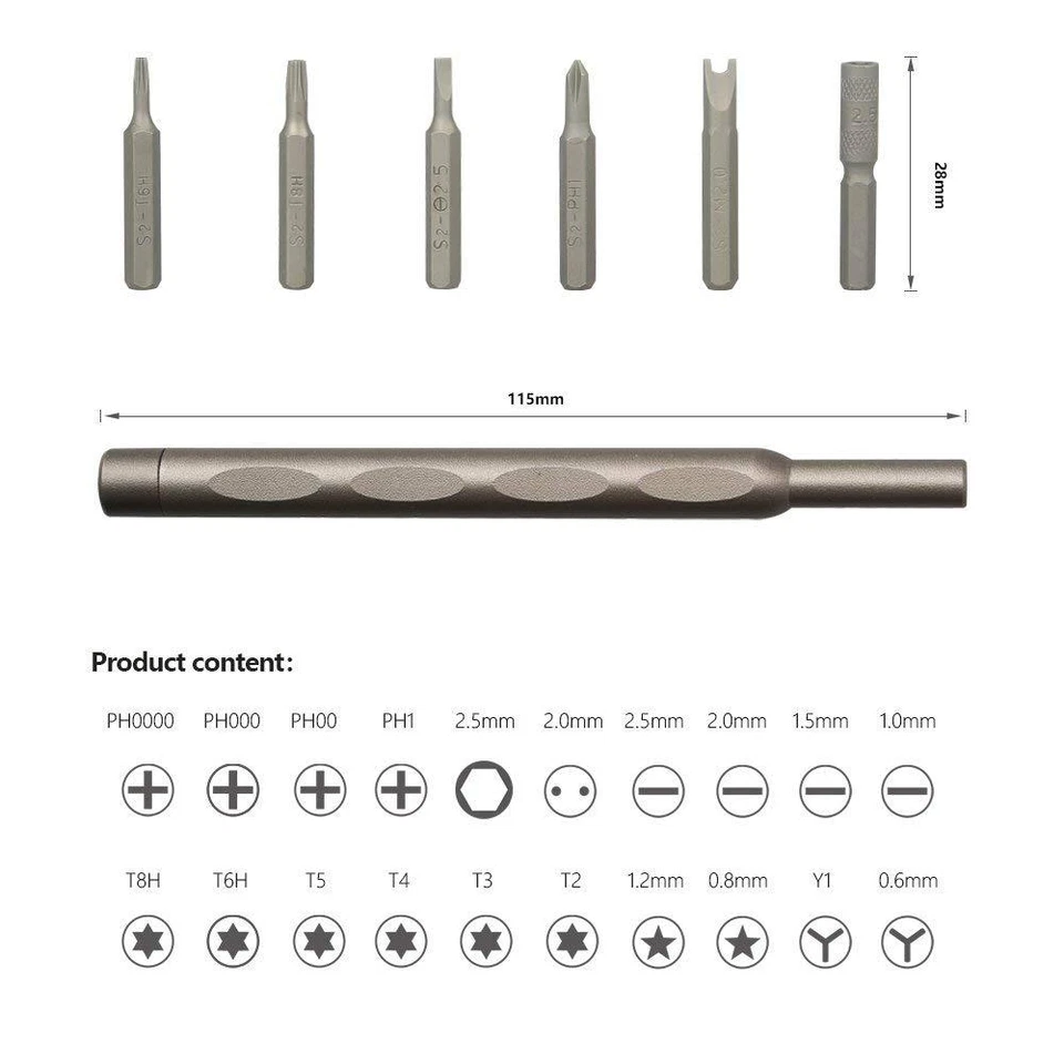 Cell Phone Screen Opening Repair Screwdriver Tools Kit Set for iPhone 8 Samsung - Image 2 of 4