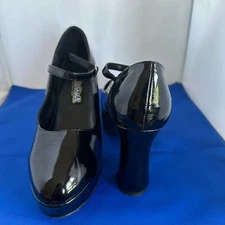 Funtaisma Mary Jane Black Platform Shoes  - Size 9