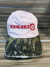 KICK-EEZ Sorbothane Branded Pink&Camo Structured Adjustable Strapback OSFM Cap