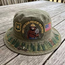 Outdoor Forest Wildfire Prevention Theme Buck...