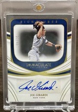 Joe Girardi Auto 31/49 2022 Panini Immaculate Signatures NM/Mint NY Yankees 🔥🔥