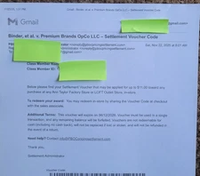 Ann Taylor Factory /Loft Outlet Store VOUCHER $11.00 in-store  Exp. 6/12/26