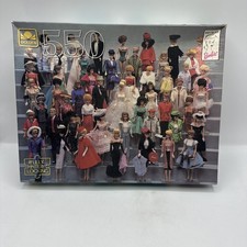 Mattel Nostalgic Barbie Doll Golden 550 Piece Puzzle 1988 Golden Puzzle