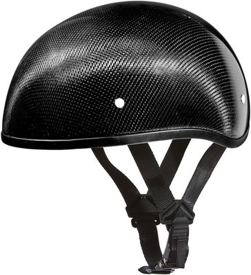 Daytona Helmets Half Skull Cap Motorcycle Helmet, Carbon Fiber, DOT, Men's Large