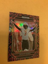 2023 PRIZM DRAFT PICKS FOOTBALL # 189 DEONTE BANKS PRIZM SNAKESKIN SSP