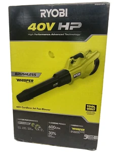 RYOBI 40V HP Bouton de feuille sans brosse 600 CFM Whisper Series RY404013 Outil seulement nouveau