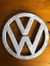 Volkswagen Bus 12.25" 55-67 Emblem OEM Patina White  VW Van T1