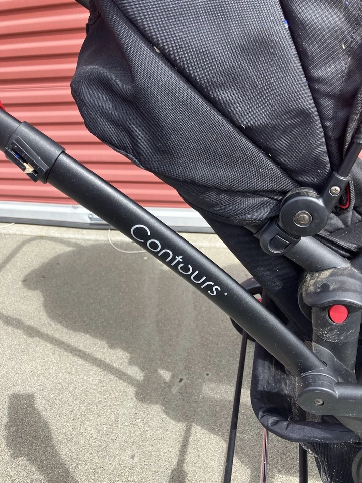 Contours Options Elite Tandem Double Stroller Black And RedOnly Used A Few Times - Image 4 of 4