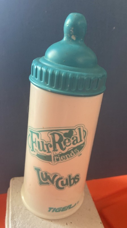 FurReal Friends Luv Cubs Replacement Part Baby Bottle Only Teal 5" Tiger