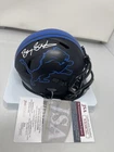Barry Sanders Signed Detroit Lions Eclipse Alt Riddell Mini Helmet JSA COA L1