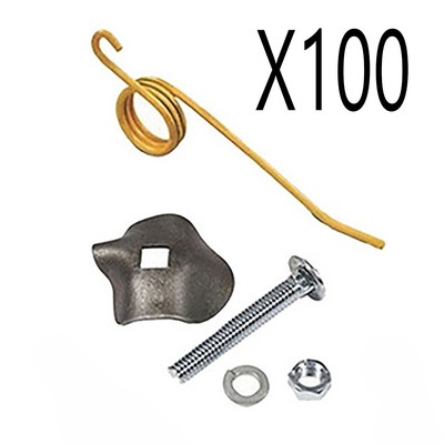 Qty 100: Hay Rake Teeth & Hold Down Clips Fits New Holland Replaces 280744