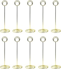 10 Pack 8.7 inch Table Number Place Card Holders, Picture Holder Photo Holder