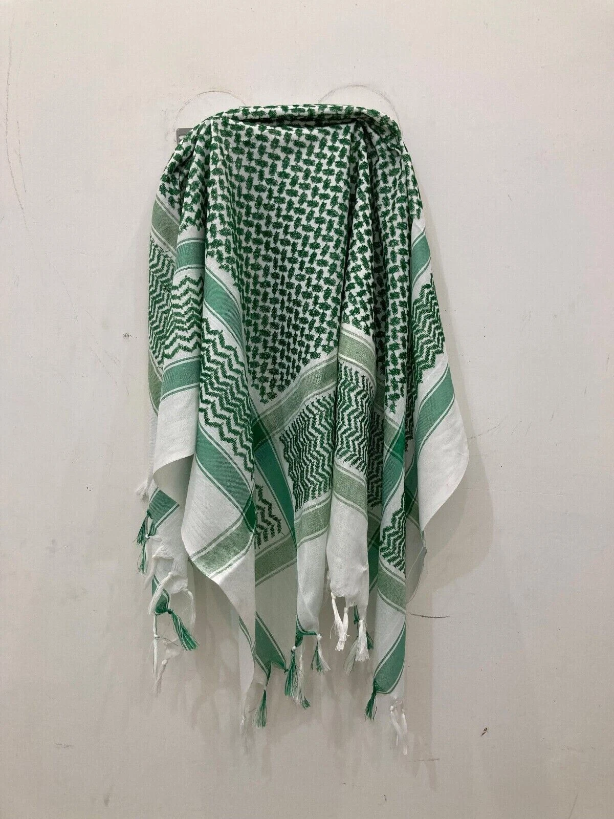 Cotton Keffiyeh Shemagh Original Made In India Arab Scarf Kuكوفيه فلسطينيه...