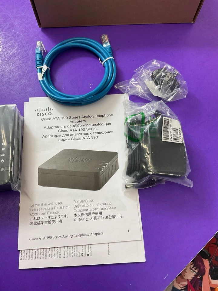 Cisco ATA 192 Analog Telephone Adapter – ATA192-3PW-K9 – VoIP & SIP Adapter - Image 2 of 4