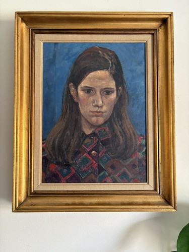 20th Century Portrait Of A Girl/ Female/Y woman -Oil On Canvas - English School - Picture 3 of 22