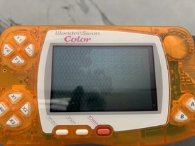 WonderSwan Color console WSC-001 crystal Orange handheld System Tested