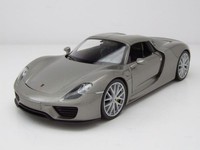 Porsche 918 Spyder Hardtop 2012 Grau Modellauto 1:24 Welly