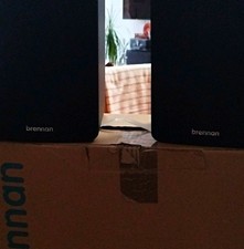 Brennan 2.0 Wired Rectangular Bookshelf Speakers Pair, Black