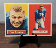 1957 Topps - Lou Creekmur (EX) #20 HOF Lions
