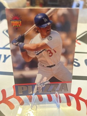 Mike Piazza 1994 Donruss Leaf Triple Play #88! 2 Card Min! Read Disc!