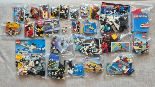 Vintage LEGO System Lot 52 Sets w/ Instructions / No Box