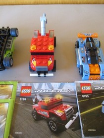 7 Lego Tiny Turbo Racers 7802 8193 8195 8303 8304 Complete w/Instructions
